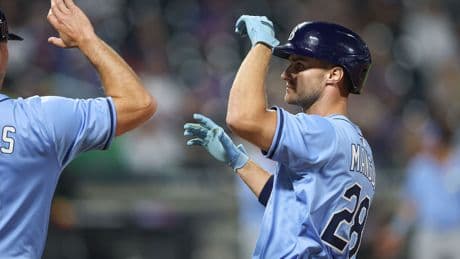 Ex-Met Jake Mangum makes most of Citi Field debut with Rays