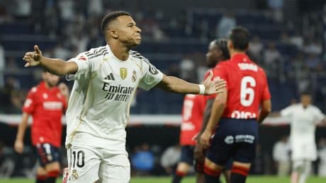 El Mbappé de siempre, en un Real Madrid renovado, da la primera victoria de Liga a Xabi Alonso contra Osasuna