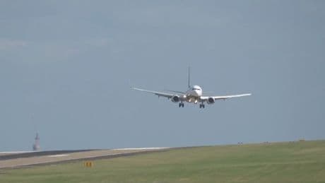 Planes struggle to land in high winds as Storm Floris batters parts of UK