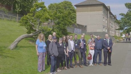 Premiere takes place of short animation film of famous Squinty Tree in area of Livingston