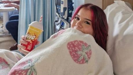 'My 14-year old was told she had period pain - it was a rugby ball sized tumour'