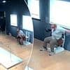 Moment tourist sits on crystal-studded 'Van Gogh' chair exhibit in Verona art gallery for a picture - before it shatters under his weight