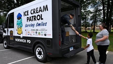 Freeze! Police ice cream trucks seek to portray officers in a positive light