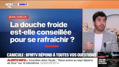 La douche froide est-elle conseillée pour se rafraîchir? BFMTV répond à vos questions sur la canicule
