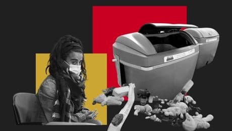 Un recién nacido con 53 cuchilladas arrojado a un contenedor de basura