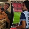 The VERY glamorous girlfriend of Spurs hero Brennan Johnson (and rumoured  ex of Jude Bellingham!) is seen cheering him on as he scores historic goal to give Tottenham their first trophy in 17 years