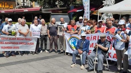 Kartal'da eylem yapan emekliler: Ya derhal geçim hakkı ya da seçim hakkı