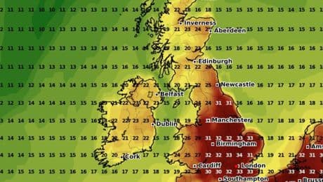 UK weather: Hottest day of year coming as 34C heatwave maps reveal exact date