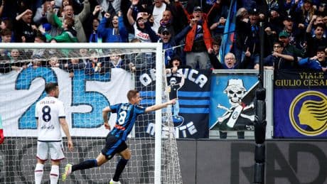 Serie A : l'Atalanta renoue avec la victoire et remonte sur le podium