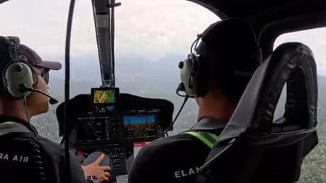 Helicopter crashes just 8 minutes after take off as seven people still missing