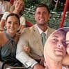 Jacqueline Jossa and Dan Osborne look close as they cosy up to one another at pals' wedding amid marital woes