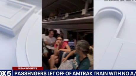 Video shows passengers sweltering on Amtrak train stuck in Baltimore tunnel for over an hour during heatwave