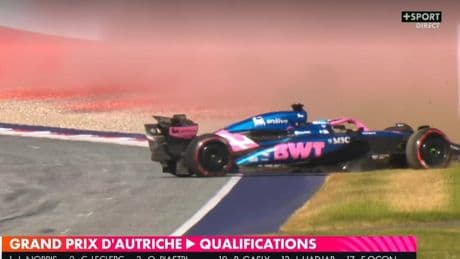 F1: "Une erreur qui fait chier", le spectaculaire double 360 de Gasly lors des qualifications du GP d’Autriche