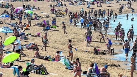 Las picaduras de carabela se duplican en las playas vizcaínas
