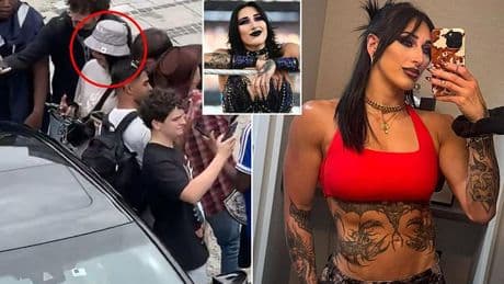 WWE star Rhea Ripley calls out 'rabid zombie' fans for 'pushing her against Uber driver's door' in wild viral clip