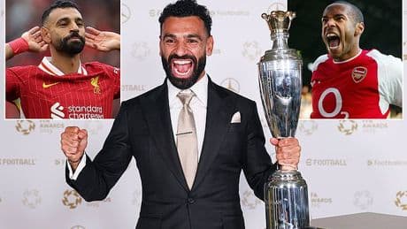 The Premier League GOAT debate: Look away Arsenal fans... here's why Liverpool legend Mo Salah has leapfrogged Thierry Henry as the best we've ever seen, writes DOMINIC KING