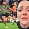 Woman reveals the moment a kick from one of the NRL's biggest stars accidentally left her with a bloodied nose