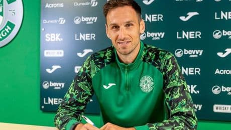 Raphael Sallinger completes Hibs transfer as David Gray's ranks between the posts bolstered