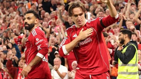 El Liverpool pasa del susto a la goleada ante el Bournemouth (4-2)