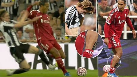 Anthony Gordon is blasted by Alan Shearer and Jamie Carragher after red card in Newcastle's clash with Liverpool - as referee reveals why tackle was upgraded from yellow