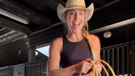 Beeindruckende Technik! - Sport-Superstar wird zum Cowgirl