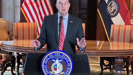 Missouri governor signs stadium aid package intended to keep the Chiefs and Royals in the state