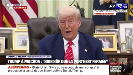 Vidéo virale du couple Macron: "Ils vont bien", s'amuse Donald Trump qui leur conseille de "fermer la porte"
