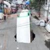 Watch: Soda truck falls into sinkhole in Mexico City