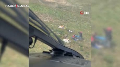 Van'da dağda bayılan çoban helikopterle kurtarıldı