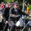 Motorbike convoy escorts boy to prom after dad's plea