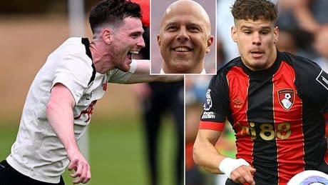 Andy Robertson reacts to threat of  £45m-rated Milos Kerkez taking his place - with Liverpool interested in signing Bournemouth left-back