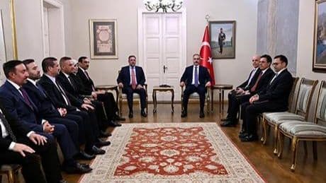 Dışişleri Bakanı Hakan Fidan Irak Egemenlik Partisi lideri Hançer'i kabul etti