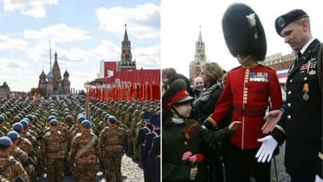 The Moscow parade pictures that show how far Russia has fallen in 15 years