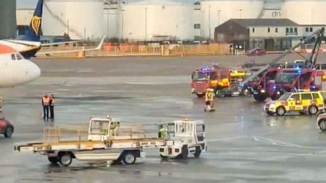 EasyJet plane grounded as crews scramble after 'collision' at Manchester Airport