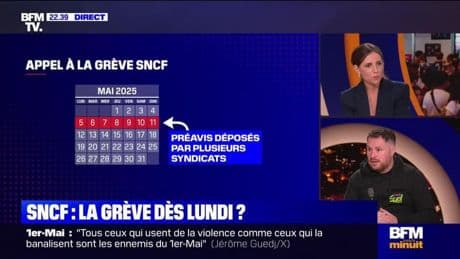 SNCF : la grève dès lundi ? – 01/05