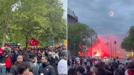 Polizei nach Fußballfeier türkischer Fans von Galatasaray entsetzt