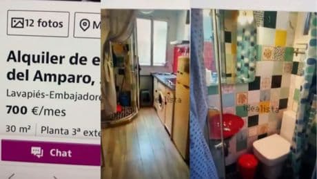 El piso con complejo de muñeca matrioshka: el baño está dentro de la ducha, y la ducha dentro de la cocina