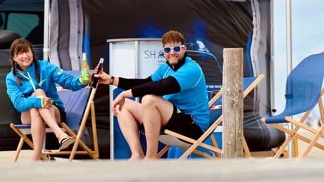 Mit kostenlosem Eis und Getränken - Polizei sucht Nachwuchs am Strand