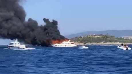 Bodrum'da küle dönen lüks yatın sahibi ünlü iş insanı çıktı