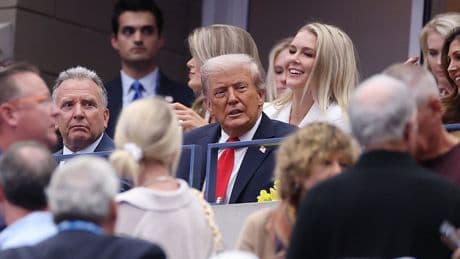 I was in the stands as Donald Trump watched the US Open. Here’s what really happened
