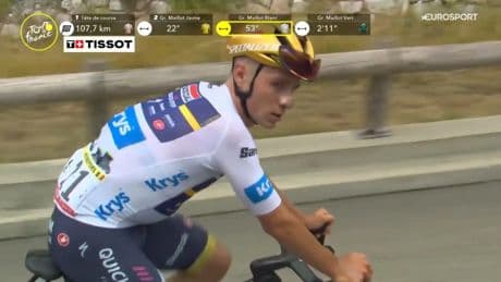 La peor etapa de Remco Evenepoel en el Tour: se descuelga en el ascenso, se encara con un cámara y termina abandonando