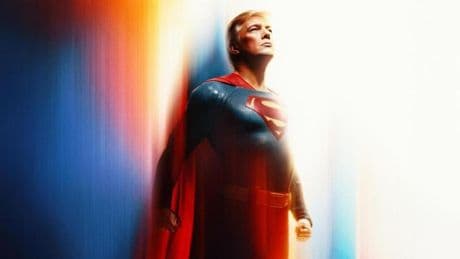 La Casa Bianca pubblica una foto di Trump nei panni di Superman