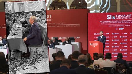 CHP'de "flulaşan ideolojiler çağı": Sözde ülkücü Yavaş, Sosyalist Enternasyonal toplantısında