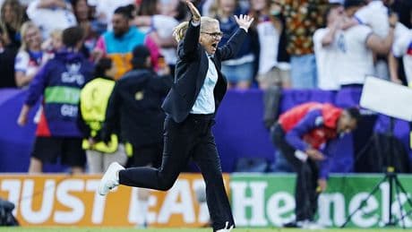 Sarina Wiegman to keep on dancing after ‘chaotic and ridiculous’ Euro 2025 win