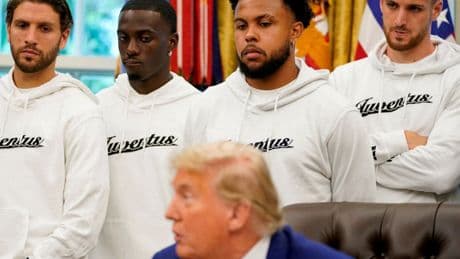 Juventus, Juventus olalı böyle eziyet görmedi: Trump saçma sorularıyla futbolcuları dumur etti!