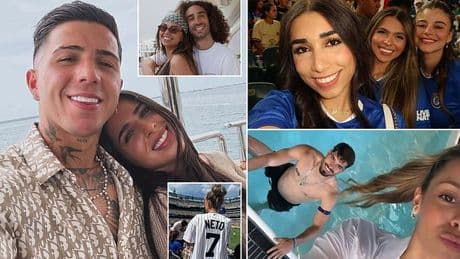 Enzo Fernandez's partner leads Chelsea WAGs in flocking to the US to cheer on their partners in Club World Cup final as they take in the New York sights before kick off