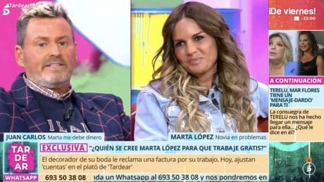El tenso encontronazo entre Marta López y el decorador de su boda: &quot;El trabajo que me ofrecía era feo&quot;