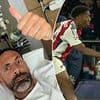Rio Ferdinand posts two-word tweet on Paris Saint-Germain's controversial penalty decision from his hospital bed - after missing out on Champions League clash with Arsenal