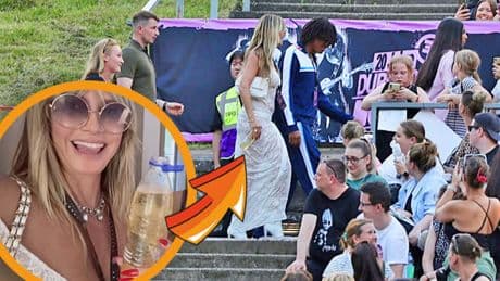 Das passierte Backstage bei Tokio Hotel - Hier schmuggelt Heidi Schampus ins Publikum