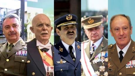 Los generales 'caídos' de Vox: Budiño y Rosety hundidos, Mestre y Fulgencio tocados; sólo Asarta sigue a flote